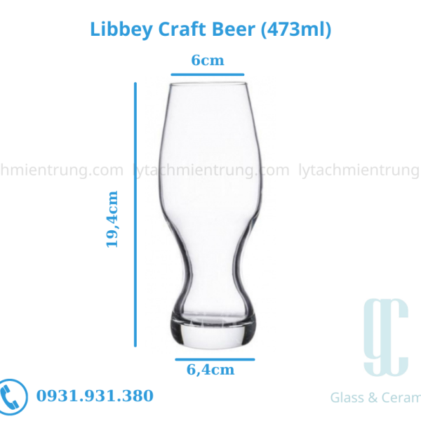 Ly thủy tinh Libbey Craft Beer Glass (473ml)